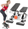 Sunny Health & Fitness Mini Steppers Para Ejercicio, Escalones De Bajo Impacto, Equipo De Cardio De Cuerpo Completo, Con Conexión Opcional Gratuita a La Aplicación Sunnyfit Y Banda De Resistencia